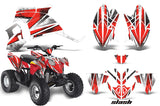 ATV Decal Graphic Kit Quad Wrap For Polaris Outlaw 90 2008-2014 Outlaw 110 2016 SLASH RED
