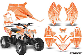 ATV Decal Graphic Kit Quad Wrap For Polaris Outlaw 90 2008-2014 Outlaw 110 2016 STARLETT ORANGE-atv motorcycle utv parts accessories gear helmets jackets gloves pantsAll Terrain Depot