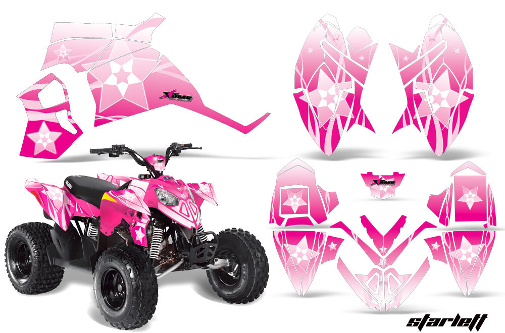 ATV Decal Graphic Kit Quad Wrap For Polaris Outlaw 90 2008-2014 Outlaw 110 2016 STARLETT PINK-atv motorcycle utv parts accessories gear helmets jackets gloves pantsAll Terrain Depot