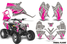 Load image into Gallery viewer, ATV Decal Graphic Kit Quad Wrap For Polaris Outlaw 90 2008-2014 Outlaw 110 2016 TRIBAL PINK SILVER-atv motorcycle utv parts accessories gear helmets jackets gloves pantsAll Terrain Depot