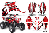 ATV Decal Graphic Kit Quad Wrap For Polaris Outlaw 90 2008-2014 Outlaw 110 2016 TECK RED