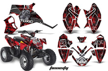 Load image into Gallery viewer, ATV Decal Graphic Kit Quad Wrap For Polaris Outlaw 90 2008-2014 Outlaw 110 2016 TOXIC BLACK RED-atv motorcycle utv parts accessories gear helmets jackets gloves pantsAll Terrain Depot