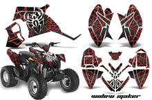 Load image into Gallery viewer, ATV Decal Graphic Kit Quad Wrap For Polaris Outlaw 90 2008-2014 Outlaw 110 2016 WIDOW RED BLACK-atv motorcycle utv parts accessories gear helmets jackets gloves pantsAll Terrain Depot