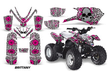 Load image into Gallery viewer, ATV Graphics Kit Quad Decal Sticker Wrap For Polaris Outlaw 50 2008-2018 BRITTANY PINK WHITE-atv motorcycle utv parts accessories gear helmets jackets gloves pantsAll Terrain Depot