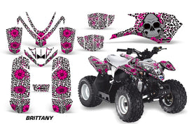 ATV Graphics Kit Quad Decal Sticker Wrap For Polaris Outlaw 50 2008-2018 BRITTANY PINK WHITE-atv motorcycle utv parts accessories gear helmets jackets gloves pantsAll Terrain Depot
