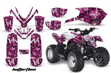 ATV Graphics Kit Quad Decal Sticker Wrap For Polaris Outlaw 50 2008-2018 BUTTERFLIES WHITE PURPLE