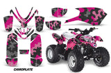 ATV Graphics Kit Quad Decal Sticker Wrap For Polaris Outlaw 50 2008-2018 CAMOPLATE PINK