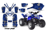 ATV Graphics Kit Quad Decal Sticker Wrap For Polaris Outlaw 50 2008-2018 CAMOPLATE BLACK