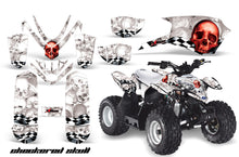 Load image into Gallery viewer, ATV Graphics Kit Quad Decal Sticker Wrap For Polaris Outlaw 50 2008-2018 CHECKERED RED WHITE-atv motorcycle utv parts accessories gear helmets jackets gloves pantsAll Terrain Depot