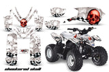 ATV Graphics Kit Quad Decal Sticker Wrap For Polaris Outlaw 50 2008-2018 CHECKERED RED WHITE
