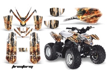 Load image into Gallery viewer, ATV Graphics Kit Quad Decal Sticker Wrap For Polaris Outlaw 50 2008-2018 FIRESTORM WHITE-atv motorcycle utv parts accessories gear helmets jackets gloves pantsAll Terrain Depot