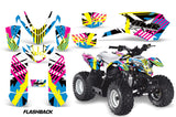 ATV Graphics Kit Quad Decal Sticker Wrap For Polaris Outlaw 50 2008-2018 FLASHBACK
