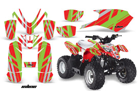 ATV Graphics Kit Quad Decal Sticker Wrap For Polaris Outlaw 50 2008-2018 INLINE RED GREEN-atv motorcycle utv parts accessories gear helmets jackets gloves pantsAll Terrain Depot