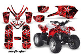 ATV Graphics Kit Quad Decal Sticker Wrap For Polaris Outlaw 50 2008-2018 NORTHSTAR CHROME RED