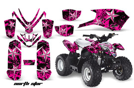 ATV Graphics Kit Quad Decal Sticker Wrap For Polaris Outlaw 50 2008-2018 NORTHSTAR PINK CHROME-atv motorcycle utv parts accessories gear helmets jackets gloves pantsAll Terrain Depot