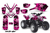 ATV Graphics Kit Quad Decal Sticker Wrap For Polaris Outlaw 50 2008-2018 NORTHSTAR PINK CHROME