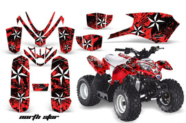 ATV Graphics Kit Quad Decal Sticker Wrap For Polaris Outlaw 50 2008-2018 NORTHSTAR RED-atv motorcycle utv parts accessories gear helmets jackets gloves pantsAll Terrain Depot