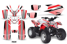 Load image into Gallery viewer, ATV Graphics Kit Quad Decal Sticker Wrap For Polaris Outlaw 50 2008-2018 TECK RED-atv motorcycle utv parts accessories gear helmets jackets gloves pantsAll Terrain Depot