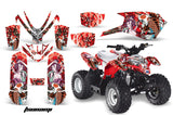 ATV Graphics Kit Quad Decal Sticker Wrap For Polaris Outlaw 50 2008-2018 TSUNAMI RED