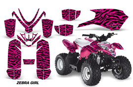 ATV Graphics Kit Quad Decal Sticker Wrap For Polaris Outlaw 50 2008-2018 ZEBRA PINK BLACK-atv motorcycle utv parts accessories gear helmets jackets gloves pantsAll Terrain Depot