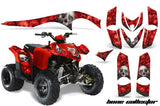 ATV Graphics Kit Decal Sticker Wrap For Polaris Phoenix 200 2005-2016 BONES RED