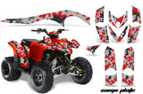 ATV Graphics Kit Decal Sticker Wrap For Polaris Phoenix 200 2005-2016 CAMOPLATE RED
