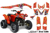 ATV Graphics Kit Decal Sticker Wrap For Polaris Phoenix 200 2005-2016 EDHLK RED