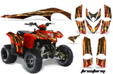 ATV Graphics Kit Decal Sticker Wrap For Polaris Phoenix 200 2005-2016 FIRESTORM RED