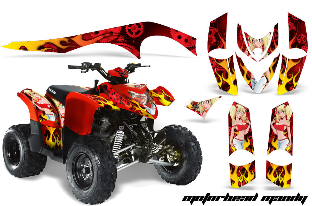 ATV Graphics Kit Decal Sticker Wrap For Polaris Phoenix 200 2005-2016 MOTO MANDY RED-atv motorcycle utv parts accessories gear helmets jackets gloves pantsAll Terrain Depot