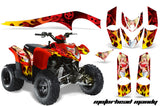 ATV Graphics Kit Decal Sticker Wrap For Polaris Phoenix 200 2005-2016 MOTO MANDY RED
