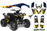 ATV Graphics Kit Decal Sticker Wrap For Polaris Phoenix 200 2005-2016 MOTORHEAD BLUE