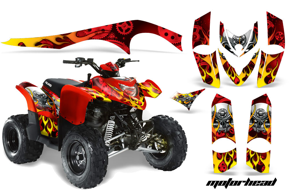 ATV Graphics Kit Decal Sticker Wrap For Polaris Phoenix 200 2005-2016 MOTORHEAD RED-atv motorcycle utv parts accessories gear helmets jackets gloves pantsAll Terrain Depot