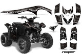 ATV Graphics Kit Decal Sticker Wrap For Polaris Phoenix 200 2005-2016 REAPER BLACK