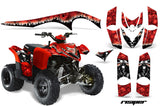ATV Graphics Kit Decal Sticker Wrap For Polaris Phoenix 200 2005-2016 REAPER RED