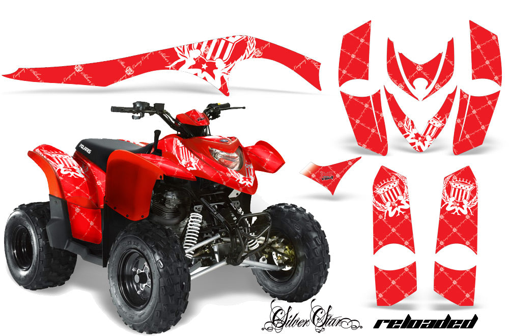 ATV Graphics Kit Decal Sticker Wrap For Polaris Phoenix 200 2005-2016 RELOADED WHITE RED-atv motorcycle utv parts accessories gear helmets jackets gloves pantsAll Terrain Depot