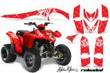 ATV Graphics Kit Decal Sticker Wrap For Polaris Phoenix 200 2005-2016 RELOADED WHITE RED