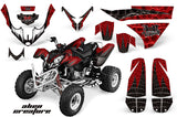 ATV Graphics Kit Quad Decal Wrap For Polaris Predator 500 2003-2007 ALIEN RED BLACK