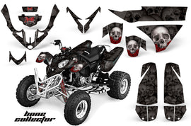 ATV Graphics Kit Quad Decal Wrap For Polaris Predator 500 2003-2007 BONES BLACK-atv motorcycle utv parts accessories gear helmets jackets gloves pantsAll Terrain Depot