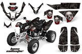 ATV Graphics Kit Quad Decal Wrap For Polaris Predator 500 2003-2007 BONES BLACK