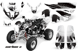 ATV Graphics Kit Quad Decal Wrap For Polaris Predator 500 2003-2007 CARBONX WHITE-atv motorcycle utv parts accessories gear helmets jackets gloves pantsAll Terrain Depot