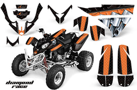 ATV Graphics Kit Quad Decal Wrap For Polaris Predator 500 2003-2007 DIAMOND RACE ORANGE BLACK-atv motorcycle utv parts accessories gear helmets jackets gloves pantsAll Terrain Depot