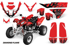 Load image into Gallery viewer, ATV Graphics Kit Quad Decal Wrap For Polaris Predator 500 2003-2007 DIAMOND FLAME BLACK RED-atv motorcycle utv parts accessories gear helmets jackets gloves pantsAll Terrain Depot