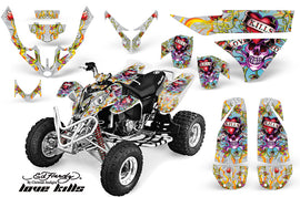 ATV Graphics Kit Quad Decal Wrap For Polaris Predator 500 2003-2007 EDHLK SILVER-atv motorcycle utv parts accessories gear helmets jackets gloves pantsAll Terrain Depot