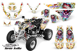 ATV Graphics Kit Quad Decal Wrap For Polaris Predator 500 2003-2007 EDHLK WHITE-atv motorcycle utv parts accessories gear helmets jackets gloves pantsAll Terrain Depot