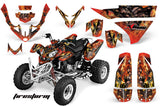 ATV Graphics Kit Quad Decal Wrap For Polaris Predator 500 2003-2007 FIRESTORM RED