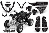 ATV Graphics Kit Quad Decal Wrap For Polaris Predator 500 2003-2007 HISH SILVER