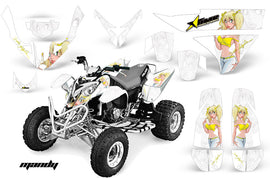 ATV Graphics Kit Quad Decal Wrap For Polaris Predator 500 2003-2007 MANDY YELLOW WHITE-atv motorcycle utv parts accessories gear helmets jackets gloves pantsAll Terrain Depot