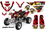 ATV Graphics Kit Quad Decal Wrap For Polaris Predator 500 2003-2007 MOTORHEAD RED
