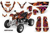 ATV Graphics Kit Quad Decal Wrap For Polaris Predator 500 2003-2007 NORTHSTAR PINK ORANGE