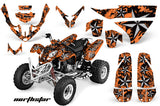 ATV Graphics Kit Quad Decal Wrap For Polaris Predator 500 2003-2007 NORTHSTAR SILVER ORANGE